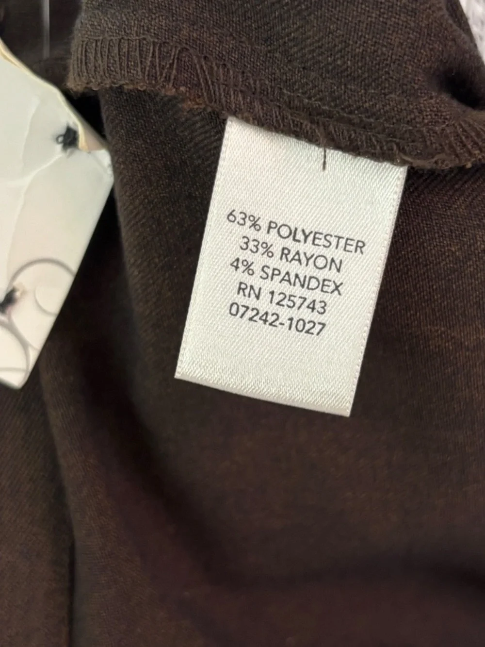 New CJ BANKS size 24W Brown Stretch Moderately Curvy Fit Trouser Dress Pants NWT